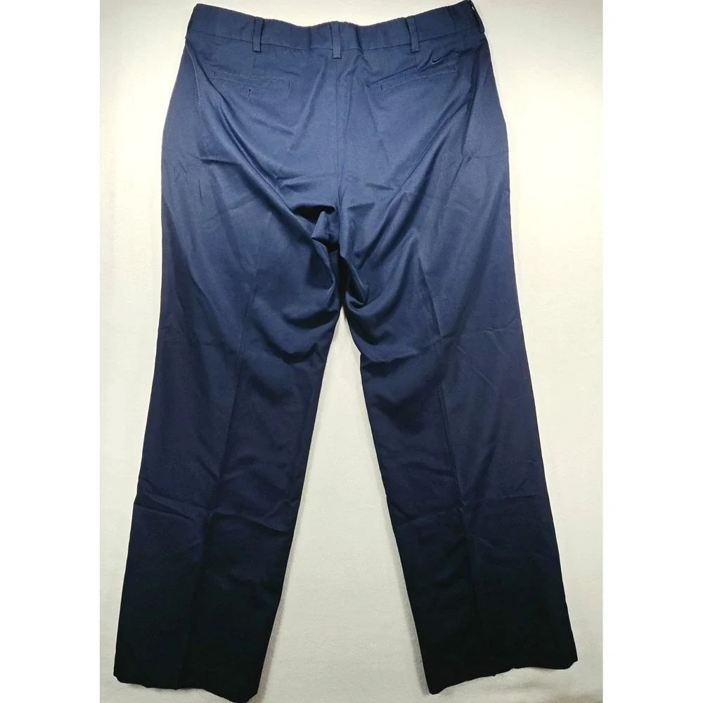 Nike Golf Tour Performance Pleated Pants Navy Blue Mens 42x32 Tech Trousers